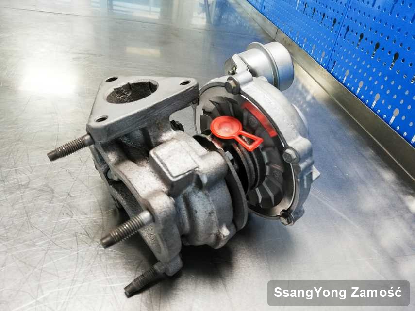 Naprawiona w firmie w Zamościu turbosprężarka do auta producenta SsangYong przygotowana w pracowni naprawiona przed nadaniem