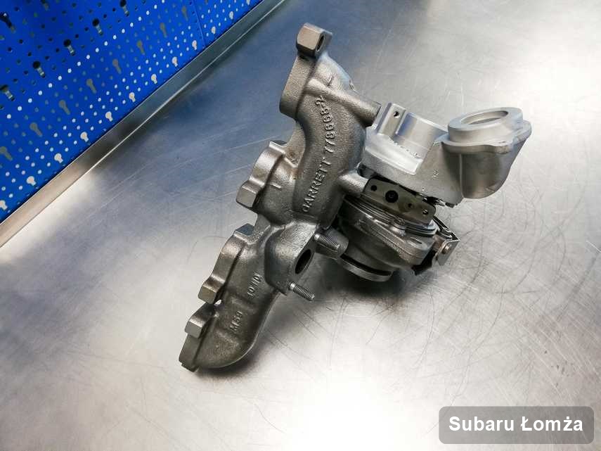 Wyremontowana w przedsiębiorstwie w Łomży turbina do pojazdu koncernu Subaru przygotowana w laboratorium naprawiona przed wysyłką