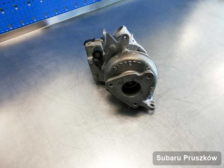 Zregenerowana w firmie w Pruszkowie turbosprężarka do auta marki Subaru przygotowana w warsztacie naprawiona przed wysyłką