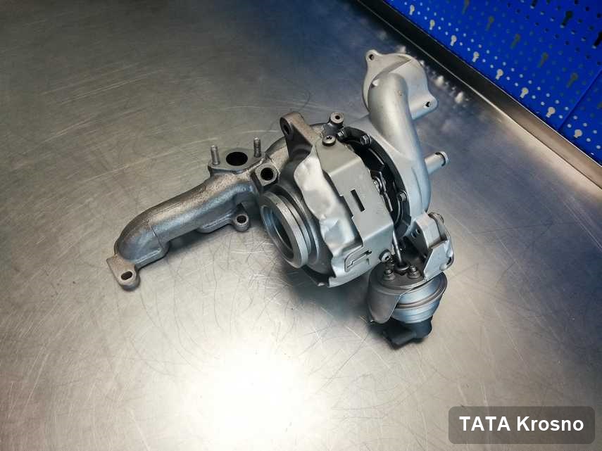 Zregenerowana w pracowni regeneracji w Krosnie turbosprężarka do auta marki TATA przygotowana w pracowni po regeneracji przed nadaniem