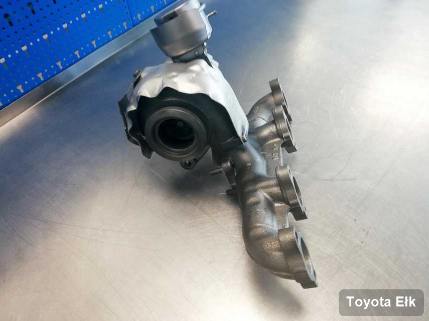 Wyczyszczona w firmie zajmującej się regeneracją w Ełku turbosprężarka do samochodu koncernu Toyota przygotowana w warsztacie po remoncie przed spakowaniem