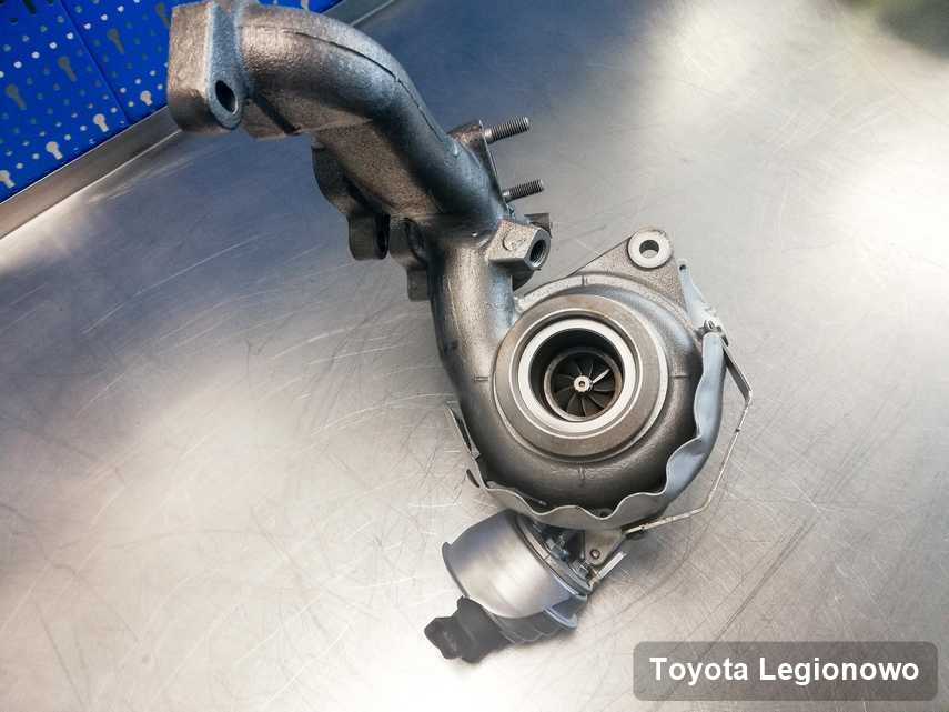 Naprawiona w pracowni regeneracji w Legionowie turbina do pojazdu firmy Toyota przyszykowana w pracowni po remoncie przed nadaniem