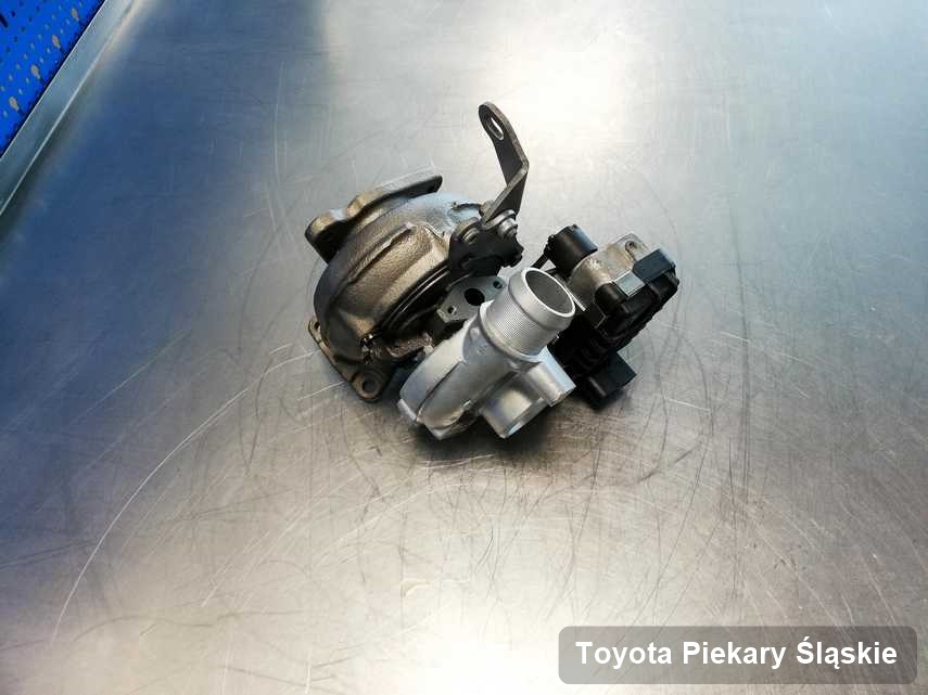 Zregenerowana w pracowni regeneracji w Piekarach Śląskich turbosprężarka do samochodu spod znaku Toyota przyszykowana w pracowni wyremontowana przed spakowaniem