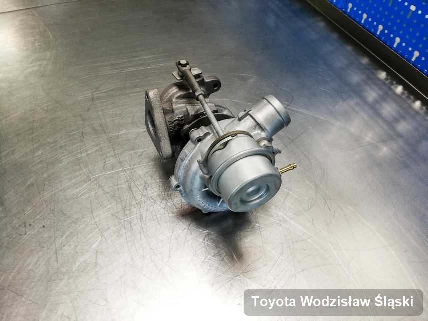 Wyczyszczona w firmie zajmującej się regeneracją w Wodzisławiu Śląskim turbosprężarka do aut  firmy Toyota przyszykowana w laboratorium zregenerowana przed spakowaniem