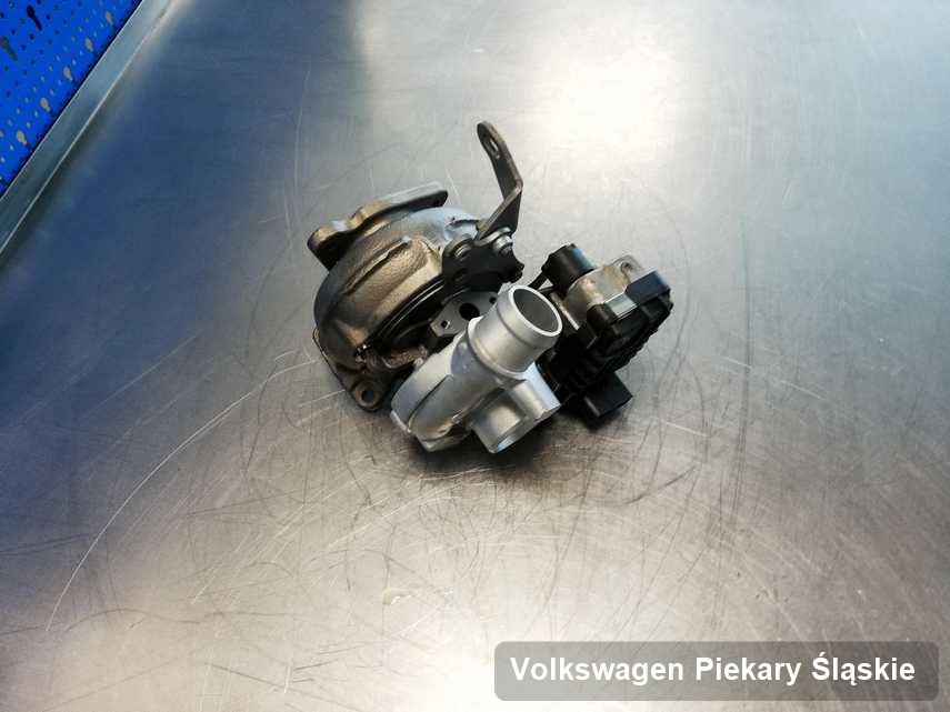 Naprawiona w pracowni w Piekarach Śląskich turbina do auta spod znaku Volkswagen przyszykowana w pracowni wyremontowana przed spakowaniem