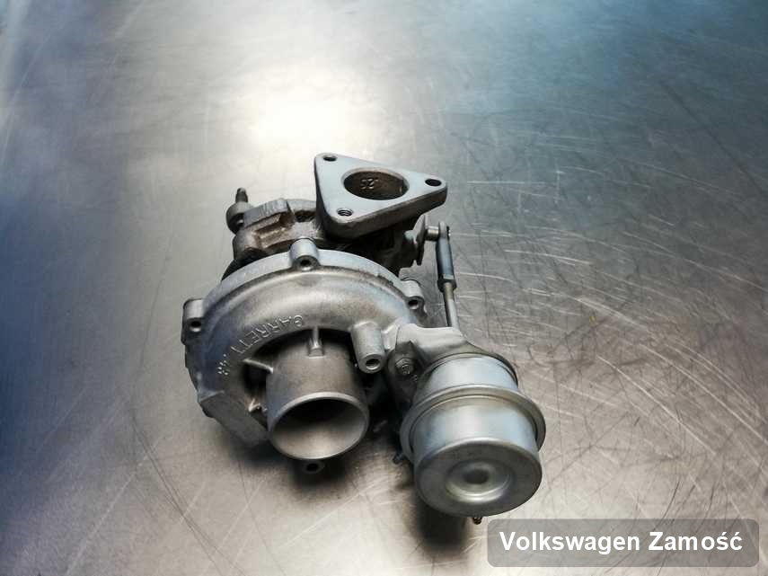 Naprawiona w pracowni regeneracji w Zamościu turbina do samochodu firmy Volkswagen przygotowana w pracowni wyremontowana przed spakowaniem