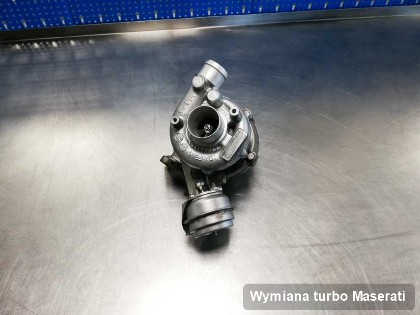 Turbosprężarka do samochodu producenta Maserati po naprawie w przedsiębiorstwie gdzie realizuje się usługę Wymiana turbo
