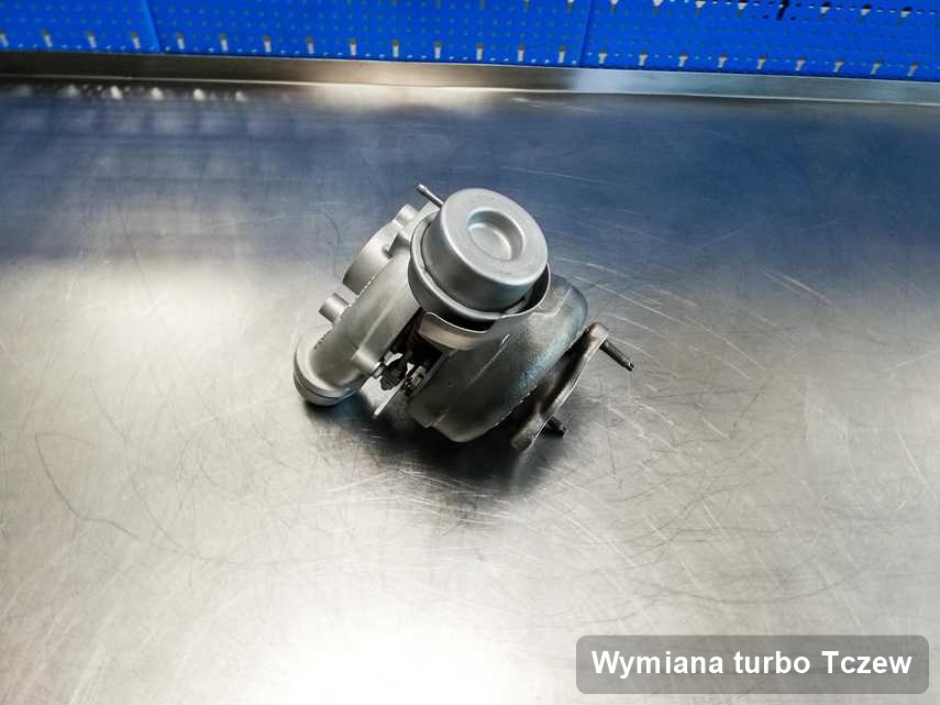 Turbosprężarka po wykonaniu zlecenia Wymiana turbo w pracowni regeneracji z Tczewa w doskonałej jakości przed spakowaniem