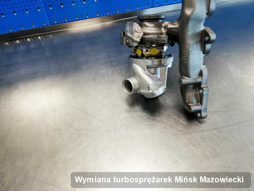 Turbosprężarka po wykonaniu zlecenia Wymiana turbosprężarek w pracowni regeneracji w Mińsku Mazowieckim w doskonałej kondycji przed wysyłką