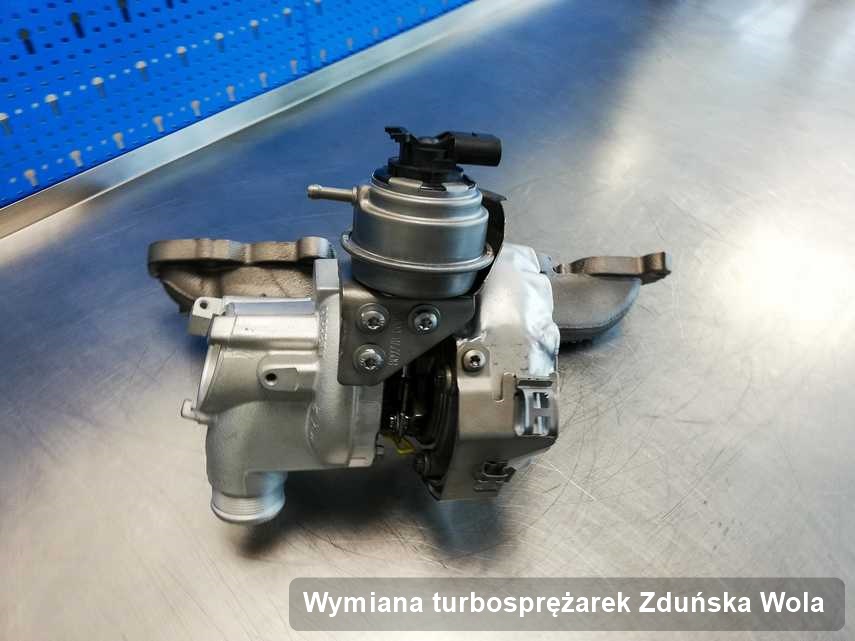 Turbosprężarka po wykonaniu usługi Wymiana turbosprężarek w pracowni regeneracji z Zduńskiej Woli w doskonałej kondycji przed spakowaniem