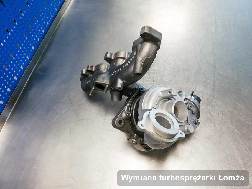 Turbosprężarka po wykonaniu zlecenia Wymiana turbosprężarki w firmie w Łomży w świetnej kondycji przed spakowaniem