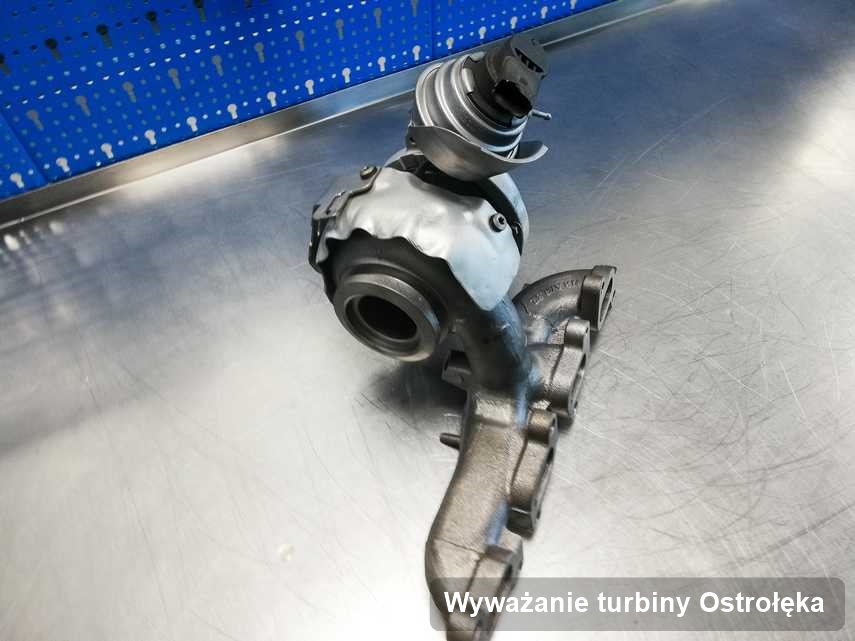 Turbosprężarka po zrealizowaniu serwisu Wyważanie turbiny w pracowni w Ostrołęce w doskonałym stanie przed spakowaniem