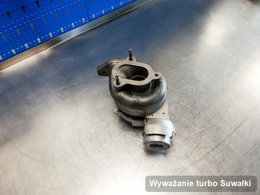 Turbosprężarka po zrealizowaniu usługi Wyważanie turbo w warsztacie w Suwałkach w świetnej kondycji przed wysyłką