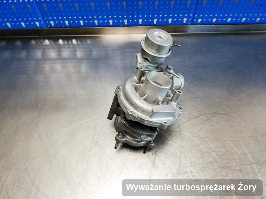 Turbosprężarka po przeprowadzeniu usługi Wyważanie turbosprężarek w pracowni regeneracji w Żorach w świetnej kondycji przed spakowaniem