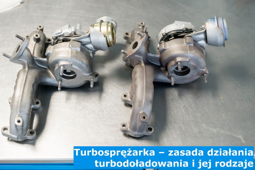 Przykładowe elementy odpowiadające za turbo w samochodzie osobowym