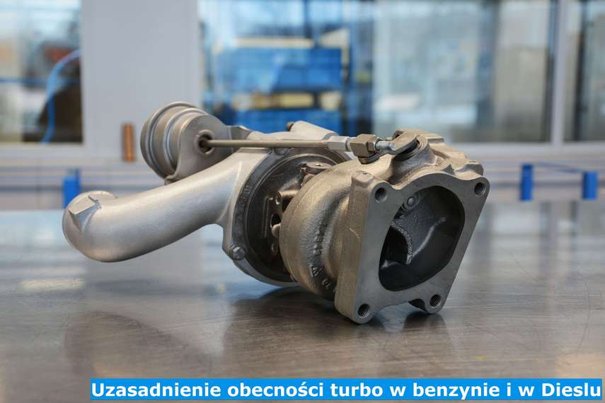 Obecność turbosprężarki w benzynie i w Dieslu 